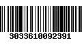 Código de Barras 3033610092391