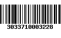 Código de Barras 3033710003228