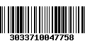 Código de Barras 3033710047758