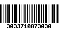 Código de Barras 3033710073030