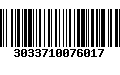 Código de Barras 3033710076017