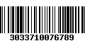 Código de Barras 3033710076789