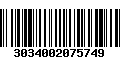 Código de Barras 3034002075749