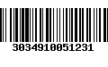 Código de Barras 3034910051231