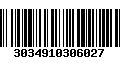Código de Barras 3034910306027