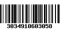 Código de Barras 3034910603058