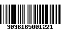 Código de Barras 3036165001221