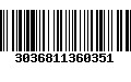 Código de Barras 3036811360351