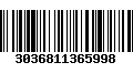 Código de Barras 3036811365998