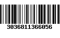 Código de Barras 3036811366056