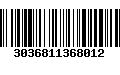 Código de Barras 3036811368012