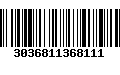 Código de Barras 3036811368111