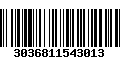 Código de Barras 3036811543013