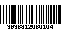 Código de Barras 3036812080104