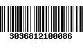 Código de Barras 3036812100086