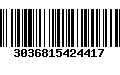 Código de Barras 3036815424417