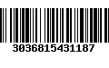 Código de Barras 3036815431187