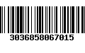 Código de Barras 3036858067015