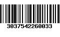 Código de Barras 3037542260033