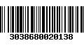 Código de Barras 3038680020138