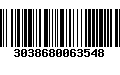 Código de Barras 3038680063548