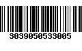 Código de Barras 3039050533005