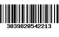 Código de Barras 3039820542213