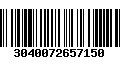 Código de Barras 3040072657150