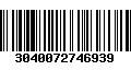 Código de Barras 3040072746939