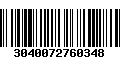 Código de Barras 3040072760348