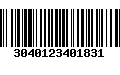 Código de Barras 3040123401831