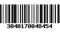 Código de Barras 3040170048454