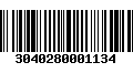 Código de Barras 3040280001134