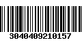 Código de Barras 3040409210157