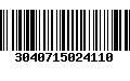 Código de Barras 3040715024110