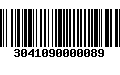 Código de Barras 3041090000089