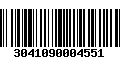 Código de Barras 3041090004551