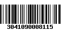 Código de Barras 3041090008115