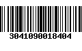 Código de Barras 3041090018404