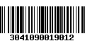 Código de Barras 3041090019012