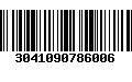 Código de Barras 3041090786006