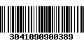 Código de Barras 3041090900389