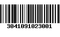 Código de Barras 3041091023001