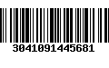 Código de Barras 3041091445681