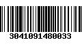 Código de Barras 3041091480033