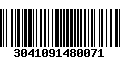 Código de Barras 3041091480071