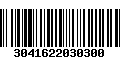 Código de Barras 3041622030300