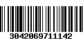 Código de Barras 3042069711142