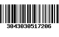 Código de Barras 3043030517206