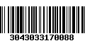 Código de Barras 3043033170088